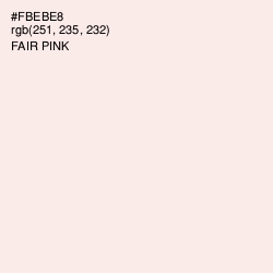 #FBEBE8 - Fair Pink Color Image